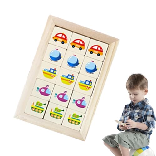 Jigsaw Puzzle Game | Wooden Jigsaw Block Table Game for Kids | Early Educational Recognition Toy for Home, School & Daycare | Cognitive Development Puzzle for Boys & Girls | Interactive Learning Toy von Jyxuyy