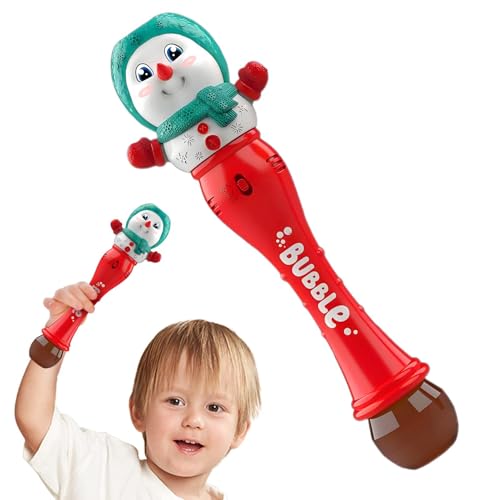 Jyxuyy Bubble Wand Toy, Fun Bubble Wand, Christmas Santa Bubble Wand, Easy Bubble Toy, Creative Bubble Wand, Refillable Bubble Wand, Easy to Use, Portable for Kids Boys and Girls von Jyxuyy