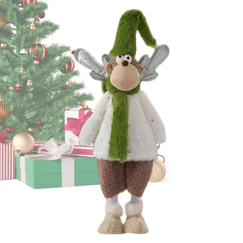 Jyxuyy Christmas Plush Doll | Soft Stuffed Snowman and Reindeer Toys | Adorable Plush Santa and Cartoon Reindeer Stuffed Animal, Perfect Holiday Decor and for Boys and Girls of All Ages von Jyxuyy