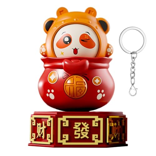 Jyxuyy Face Changing Panda Doll | Chinese Traditional Face Changing Toy | Unique Panda Decoration with Rotating Faces | Cute Home Décor Ornament for Living Room, Bedroom, Desk von Jyxuyy