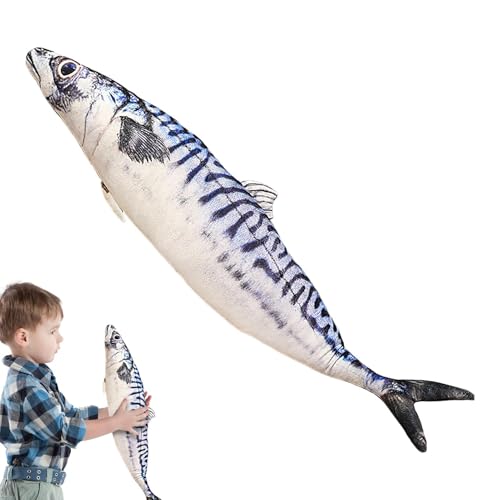 Jyxuyy Fish Doll | Stuffed Animals Cartoon Simulation Fish Doll | 23.6 Inch Soft Plush Fish Toy Pillow, Realistic Fish Plush Stuffed Animal for Kids, Adults, Boys, and Girls, Cute and Cuddly Gift von Jyxuyy