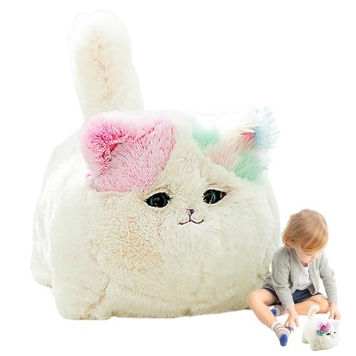 Jyxuyy Interactive Kitten Toy for Kids | Stuffed Cat Plush Pretend Play Toy | Electronic Cat with Wagging Tail, Interactive Toy for Kids, Easter, Christmas, Birthday Gift, Soft Plush Toy for Children von Jyxuyy