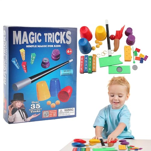 Jyxuyy Kids Magic Tricks | Educational Magic Toy Kit | Cool Magic Props with Step-by-Step Video Instructions for Stage and Street Magic, Easy-to-Learn Magic Tricks for Children von Jyxuyy