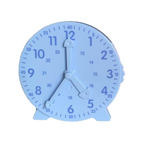 Jyxuyy Learning Big Time Student Clock | Sturdy Teaching Demonstration Clock for Students | Attractive Practice Clock for Birthdays, New Year, Christmas, and Easter Learning von Jyxuyy