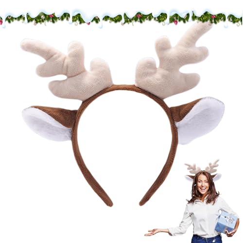 Jyxuyy Plush Antler Headband For Halloween | Adorable Animal Ears Headwear | Perfect Antlers Headpiece For Cosplay | Fun Headdress Accessories For Parties And Festivals | Cute Costume Add-on For Kids von Jyxuyy