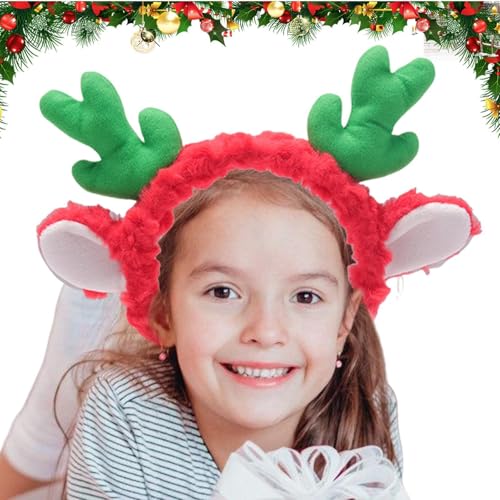 Jyxuyy Plush Antler Headband For Halloween | Adorable Animal Ears Headwear | Perfect Antlers Headpiece For Cosplay | Fun Headdress Accessories For Parties And Festivals | Cute Costume Add-on For Kids von Jyxuyy