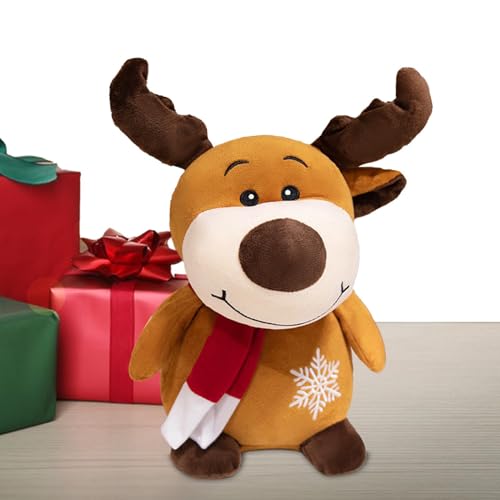 Jyxuyy Plush Christmas Stuffed Animals | 9-Inches Decorative Christmas Plush | Adorable Animal Plushies and Stuffed Toys for Festive Decorations, Perfect Christmas Dolls for Sofa and Home Decor von Jyxuyy