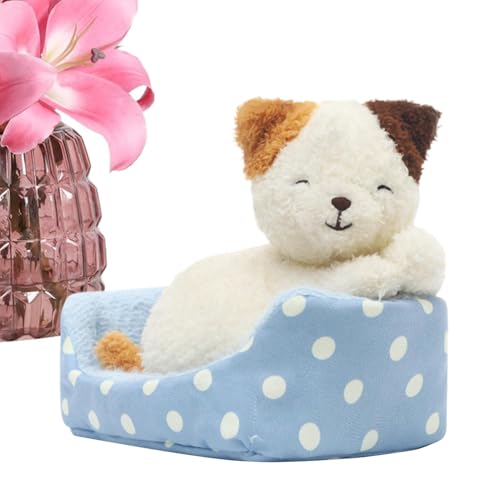 Jyxuyy Stuffed Animals | Dog Cat with Bed Desk Decor | Huggable and Soft Plushie Huggers, Cute Companions for Kids and Adults, Cozy and Comfortable Decor for Bedroom, Office, Or Living Room von Jyxuyy