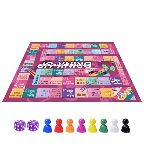 Jyxuyy Trinkbrettspiele, Trinkspiel Für Paare, Junggesellenabschiedsspiele, Einfach Einzurichten Und Zu Spielen, Stilvolle Ledermatte, 38 cm 14,96 Zoll 28 cm 11,02 Zoll, Für Junggesellenabschiede von Jyxuyy