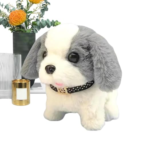 Jyxuyy Walking Plush Puppy | Interactive Robot Dog Toy for Kids 3+ | Soft Plush Puppy Toy with Walking, Barking, Tail Wagging Functions | Fun and Engaging Gift for Girls and Boys von Jyxuyy