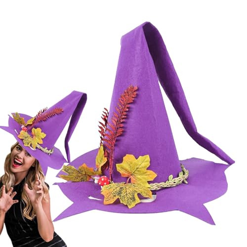 Jyxuyy Witch Hat, Halloween Witch Hat, Kids Witch Hat, Adult Witch Hat Halloween Party Costume, Wide Brim Witch Hat, Spooky Witch Hat, Easy To Use Witch Hat For Halloween Cosplay von Jyxuyy