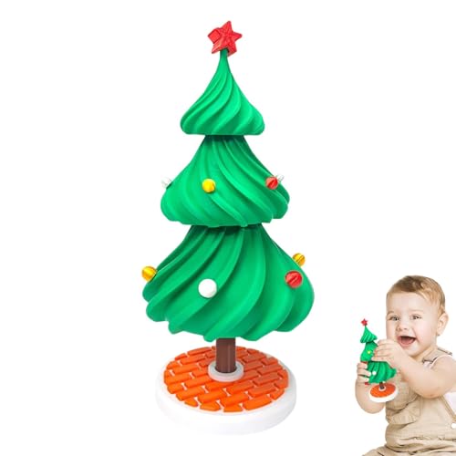 Schwankender Baum für Weihnachtsdekoration | 3D-gedrucktes tanzendes Weihnachtsbaum-Fidget-Spielzeug | Einzigartige Desktop-Dekoration | tragbar und einfach zu bedienen für Zuhause und festliche von Jyxuyy