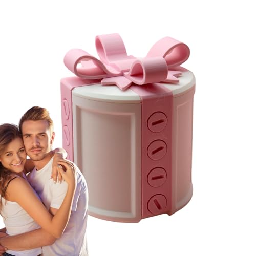 Streichkoffer mit Schrauben | Puzzle Box Neuheit Fall für Valentinstag und Weihnachten | Einzigartige dekorative Prank Puzzle Candy Box | Lustige Geschenkidee für Freunde und Familie, zum Verschenken von Jyxuyy