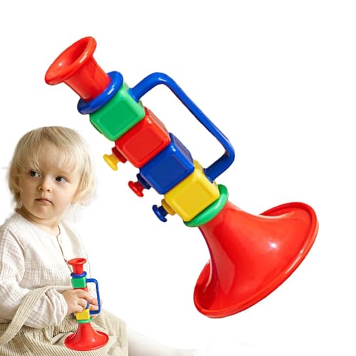 Toddler Musical Instruments Toy | Little Educational Musical Trumpet for Kids | Perfect Starter Musical Instruments for Practice and Fun for , Girls, Family, and Friends von Jyxuyy