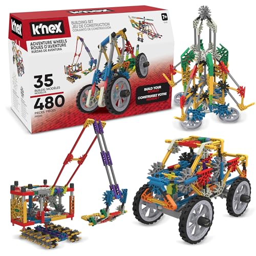 K'NEX 12418 Fantasie Ultimativer Baukasten mit 35 Modellen, Lernspielzeug für Jungen und Mädchen, 480-teiliges MINT-Lernset, Bauspielzeug für Kinder, Konstruktionsspielzeug ab 7 Jahren von Basic Fun