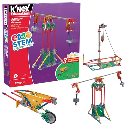 K'NEX Bildung, Basic Fun, 79319, Konstruktionsspielzeug mit 139 Teilen und wissenschaftliche Sets für kreatives Spiel, Konstruktionsspielzeug für Jungen und Mädchen Ab 8 Jahren von Basic Fun