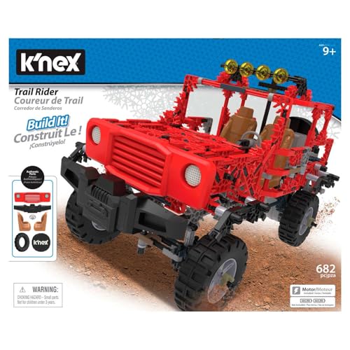 K'Nex Building Set Jeeps 15222 Trail Rider Bausatz Bauspielzeug, Mehrfarbig, Large von K'Nex