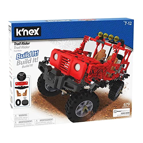 K'Nex Building Set Jeeps 15222 Trail Rider Bausatz Bauspielzeug, Mehrfarbig, Large von K'Nex