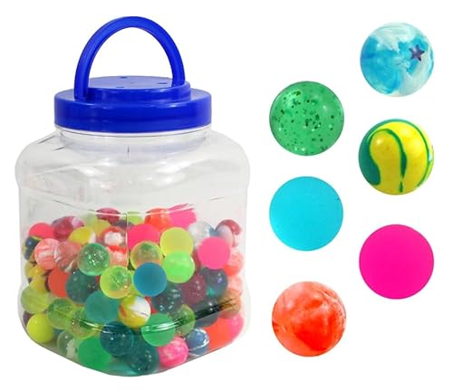 K-Toys 10x Bunte Flummis Gummiball Hüpfball Springball Flummi Tombola Mitgebsel Party von K-Toys