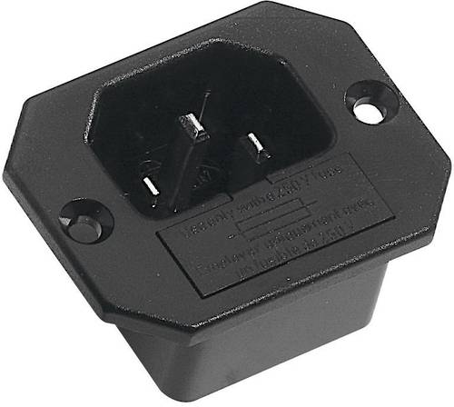 K & B 42R321121 Kaltgeräte-Steckverbinder 42R Stecker, Einbau vertikal Gesamtpolzahl: 2 + PE 10A Sc von K & B