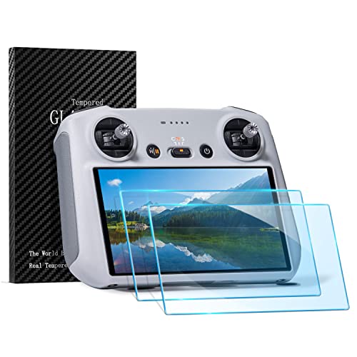 K&F Concept Anti-Glare Displayschutzfolie für DJI Mini 4 pro/Air 3/Mini 3 Pro RC-Fernbedienung, Gehärtetes HD-Glas mit 9H Härte für DJI Mini 3/Mini 3 Pro Drohnenzubehör (2 Stück) von K&F Concept