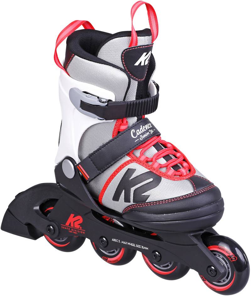 K2 Cadence G Ltd Inlineskates, Grau/Rot, M von K2