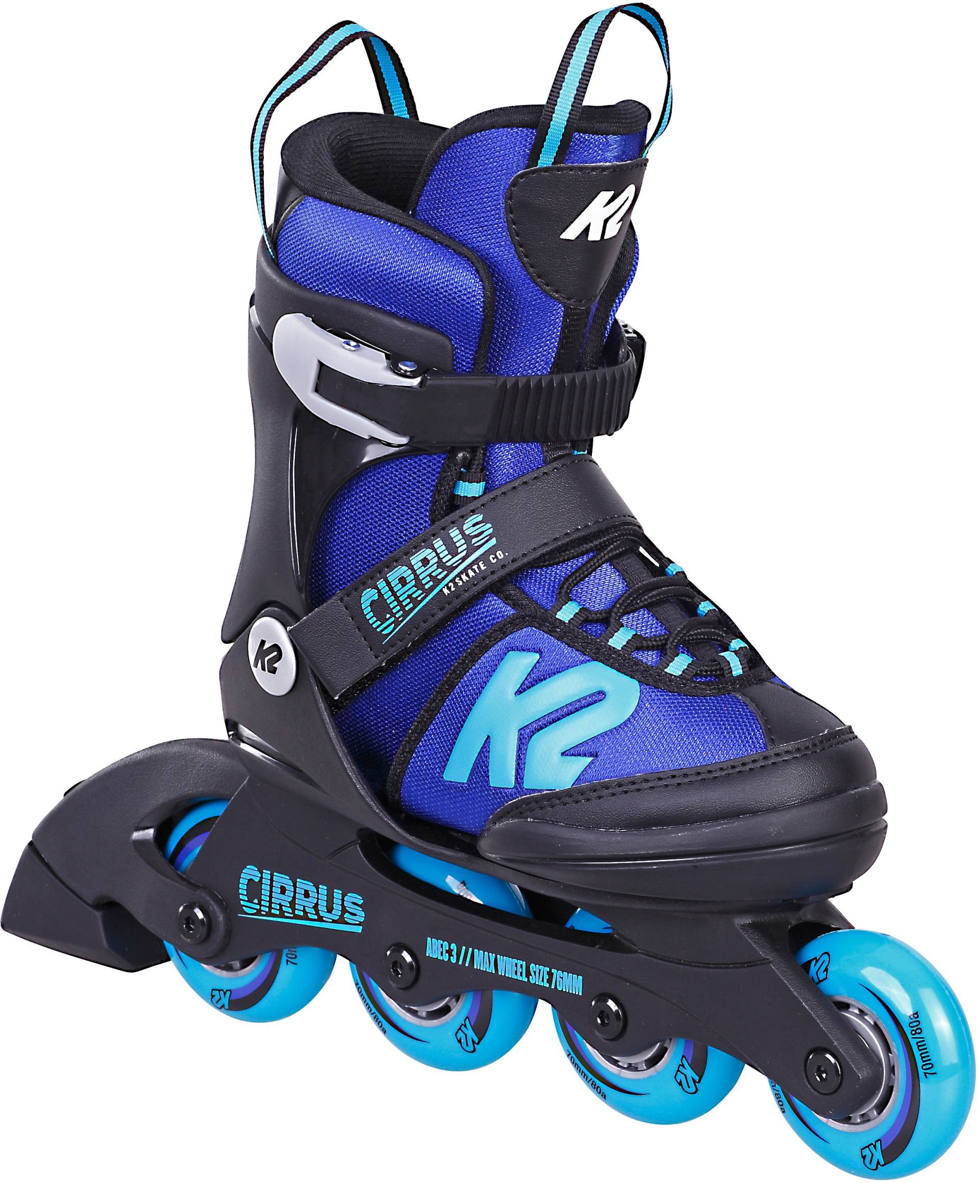 K2 Cirrus B Inlineskates, Schwarz/Blau, 29-34 von K2