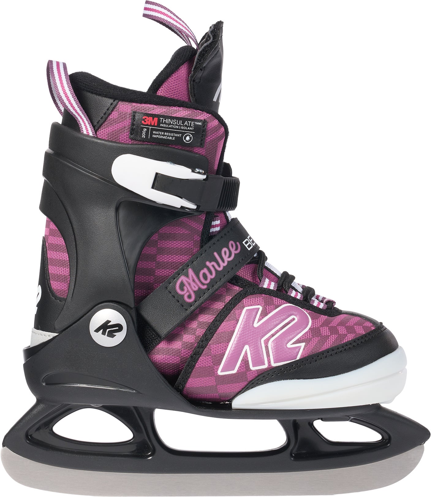 K2 Marlee Beam Schlittschuhe, Schwarz/Lila, 29-34 von K2