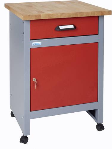 Küpper 12192 Beistelltisch mit Rollen rot (B x H x T) 600 x 840 x 600mm von Küpper