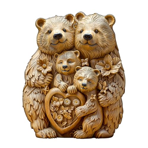 Holzpuzzle Erwachsene,KAAYEE Schnitzbären-Familie Holz Puzzle Erwachsene,Unregelmäßige Einzigartige Puzzle,Einzigartige TierföRmige Holzpuzzles,mit Geschenkbox aus Holz Holzpuzzle Erwachsene,KAAYEE Schnitzbären-Familie Holz Puzzle Erwachsene,Unregelmäßige Einzigartige Puzzle,Einzigartige TierföRmige Holzpuzzles,mit Geschenkbox aus Holz von KAAYEE