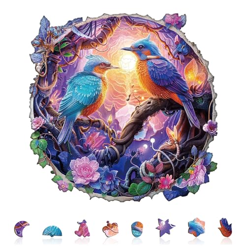 KAAYEE Holzpuzzle Erwachsene, 100 Dämmerungsgefieder Holz Puzzle Erwachsene, Unregelmäßige Einzigartige Puzzle, Einzigartige TierföRmige Holzpuzzles, mit Geschenkbox aus Holz KAAYEE Holzpuzzle Erwachsene, 100 Dämmerungsgefieder Holz Puzzle Erwachsene, Unregelmäßige Einzigartige Puzzle, Einzigartige TierföRmige Holzpuzzles, mit Geschenkbox aus Holz von KAAYEE
