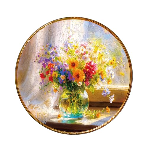 KAAYEE Holzpuzzle Erwachsene, 100 Teile Fenstergarten Unregelmäßige Puzzle Holz Erwachsene, Einzigartige TierföRmige Holzpuzzles, Einzigartige Puzzle, mit Geschenkbox aus Holz KAAYEE Holzpuzzle Erwachsene, 100 Teile Fenstergarten Unregelmäßige Puzzle Holz Erwachsene, Einzigartige TierföRmige Holzpuzzles, Einzigartige Puzzle, mit Geschenkbox aus Holz von KAAYEE