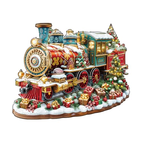 KAAYEE Holzpuzzle Erwachsene, 240 Teile Weihnachtszug Unregelmäßige Puzzle Holz Erwachsene, Einzigartige TierföRmige Holzpuzzles, Einzigartige Puzzle, mit Geschenkbox aus Holz KAAYEE Holzpuzzle Erwachsene, 240 Teile Weihnachtszug Unregelmäßige Puzzle Holz Erwachsene, Einzigartige TierföRmige Holzpuzzles, Einzigartige Puzzle, mit Geschenkbox aus Holz von KAAYEE