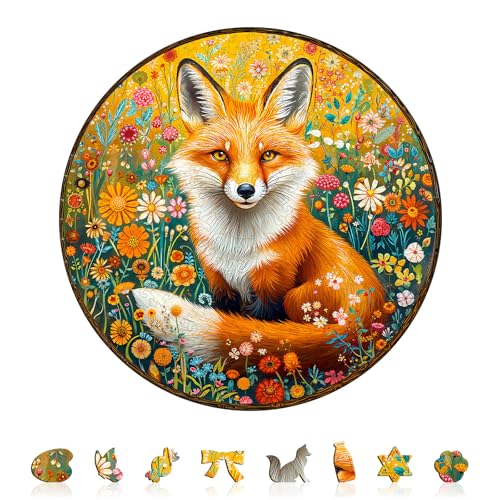KAAYEE Holzpuzzle Erwachsene, Fantasiegarten Wächter-Fuchs Holz Puzzle Erwachsene, Unregelmäßige Einzigartige Puzzle, Einzigartige TierföRmige Holzpuzzles, mit Geschenkbox aus Holz KAAYEE Holzpuzzle Erwachsene, Fantasiegarten Wächter-Fuchs Holz Puzzle Erwachsene, Unregelmäßige Einzigartige Puzzle, Einzigartige TierföRmige Holzpuzzles, mit Geschenkbox aus Holz von KAAYEE