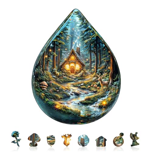 KAAYEE Holzpuzzle Erwachsene, Mystischer Wald Holz Puzzle Erwachsene, Unregelmäßige Einzigartige Puzzle, Einzigartige TierföRmige Holzpuzzles, mit Geschenkbox aus Holz KAAYEE Holzpuzzle Erwachsene, Mystischer Wald Holz Puzzle Erwachsene, Unregelmäßige Einzigartige Puzzle, Einzigartige TierföRmige Holzpuzzles, mit Geschenkbox aus Holz von KAAYEE