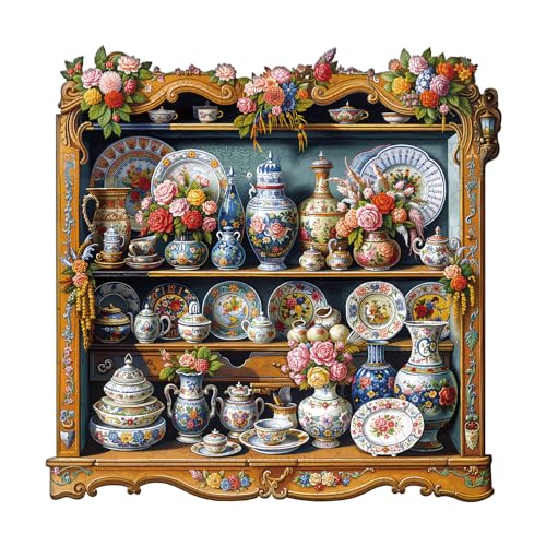 KAAYEE Holzpuzzle Erwachsene Porzellanschätze, 100 Teile Unregelmäßige Puzzle Holz Erwachsene, Einzigartige TierföRmige Holzpuzzles, Einzigartige Puzzle, mit Geschenkbox aus Holz KAAYEE Holzpuzzle Erwachsene Porzellanschätze, 100 Teile Unregelmäßige Puzzle Holz Erwachsene, Einzigartige TierföRmige Holzpuzzles, Einzigartige Puzzle, mit Geschenkbox aus Holz von KAAYEE