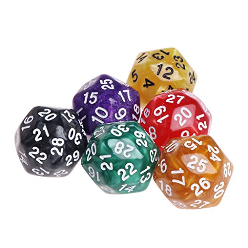 6pcs/Set Acrylpolyedrische Würfel Für TRPG Brettspiel Würfelschale Holz 6pcs/Set Acrylpolyedrische Würfel Für TRPG Brettspiel Würfelschale Holz von KAHDGSS