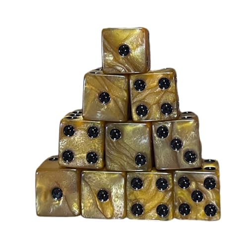 KAHDGSS Game Playings Square Block Mathematikunterricht Bildungsspielzeug Dices Set Kleine Farbenfrohe Acryl Sechsseitige Dices Cubes Mit Punkt von KAHDGSS