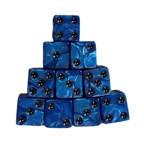 KAHDGSS Game Playings Square Block Mathematikunterricht Bildungsspielzeug Dices Set Kleine Farbenfrohe Acryl Sechsseitige Dices Cubes Mit Punkt von KAHDGSS