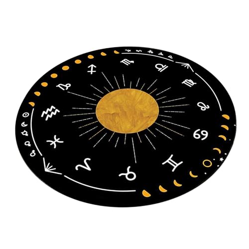 KAHDGSS Astrologie Pendel Mat Sun Mond Mousepad Gummi Gottesdosen Wüstenpendel Zeremonie Für Schreibtischdekoration Tarots Gummi Tischdecke KAHDGSS Astrologie Pendel Mat Sun Mond Mousepad Gummi Gottesdosen Wüstenpendel Zeremonie Für Schreibtischdekoration Tarots Gummi Tischdecke von KAHDGSS