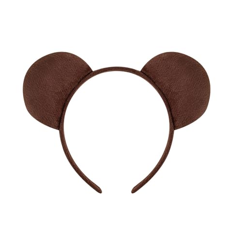 KAHDGSS Bärenhaarband Halloween Stirnband Plüsch Bärenohr Hair Hoop Kostümzubehör Kopfbekleidung Make Up Dekorationen von KAHDGSS