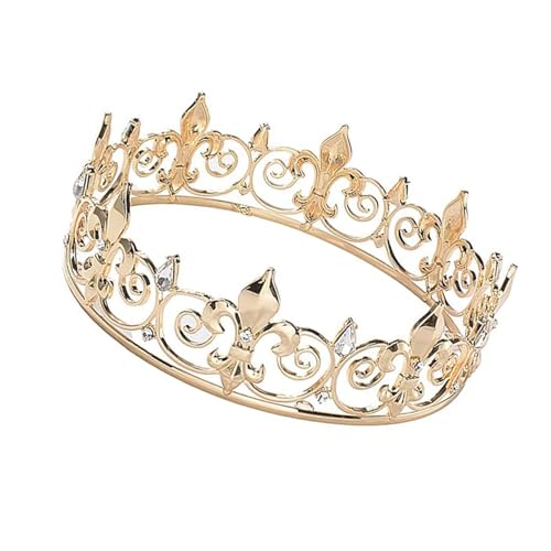 KAHDGSS Cosplay Headwear King Crowns Stirnband Cosplay Tiaras Haarstyling Für Halloween Cosplay King Tiaras von KAHDGSS