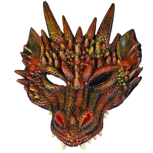 KAHDGSS Drachenmaske Für Party Maskerade Maske Tiermaske Vollkopfmaske Halloween Maske von KAHDGSS