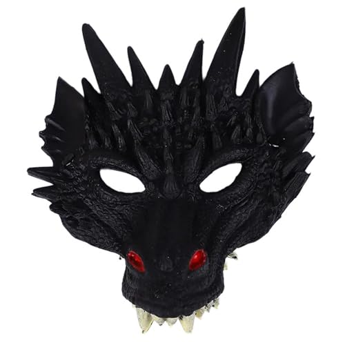 KAHDGSS Drachenmaske Für Party Maskerade Maske Tiermaske Vollkopfmaske Halloween Maske von KAHDGSS