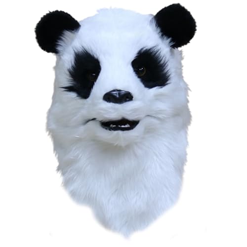 KAHDGSS Halloween Gesichtsbedeckung Ganzkopf Gesichtsbedeckung Panda Gesichtsbedeckung Hund Löwe Füchse Gesichtsbedeckung von KAHDGSS