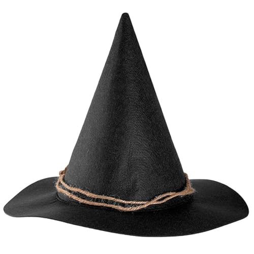 KAHDGSS Halloween Party Fühlte Hexenhutparty Breit Gepriesen Spitze Accessoire Einzigartige Hexenhut von KAHDGSS