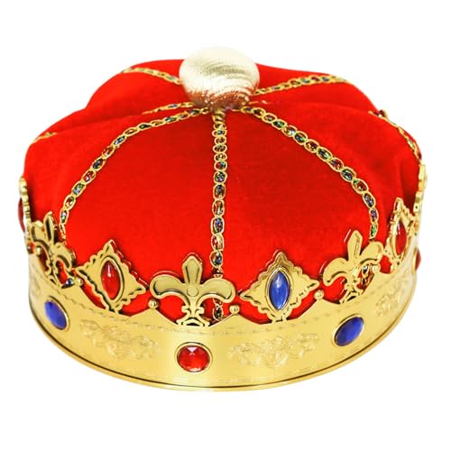 KAHDGSS Königskronenhut, königliche Party, Königin, Geburtstag, Halloween, Kopfbedeckung, Kostümzubehör, Festival, Feier, Krone KAHDGSS Königskronenhut, königliche Party, Königin, Geburtstag, Halloween, Kopfbedeckung, Kostümzubehör, Festival, Feier, Krone von KAHDGSS
