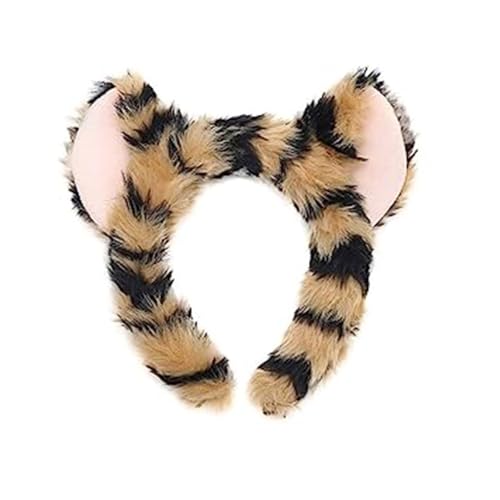 KAHDGSS Leopardenohren, Stirnband, Fliege, Schwanz, Tutus, Röcke, Leoparden-Kostüme, Set für Kinder, Halloween-Kostüme, Cosplay, Party-Requisiten von KAHDGSS