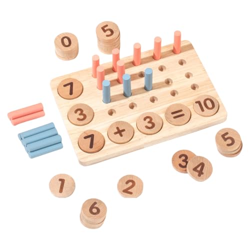 KAHDGSS Lernspielzeug Für Pädagogisches Holz Arithmetische Peg Board Für Kinder Vorschulalter Und Frühes Mathematik Entwicklungs Board Für Kleinkind von KAHDGSS