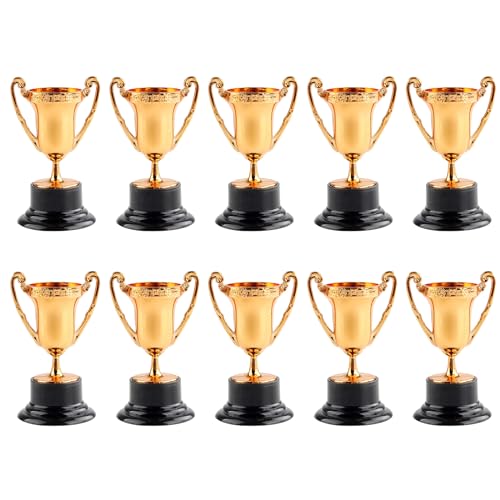 KAHDGSS Little Trophies Award Prize Cup Bulk 10pieces Model Trophäen Für Familienversammlungsschule Sportwettbewerb Requisiten von KAHDGSS